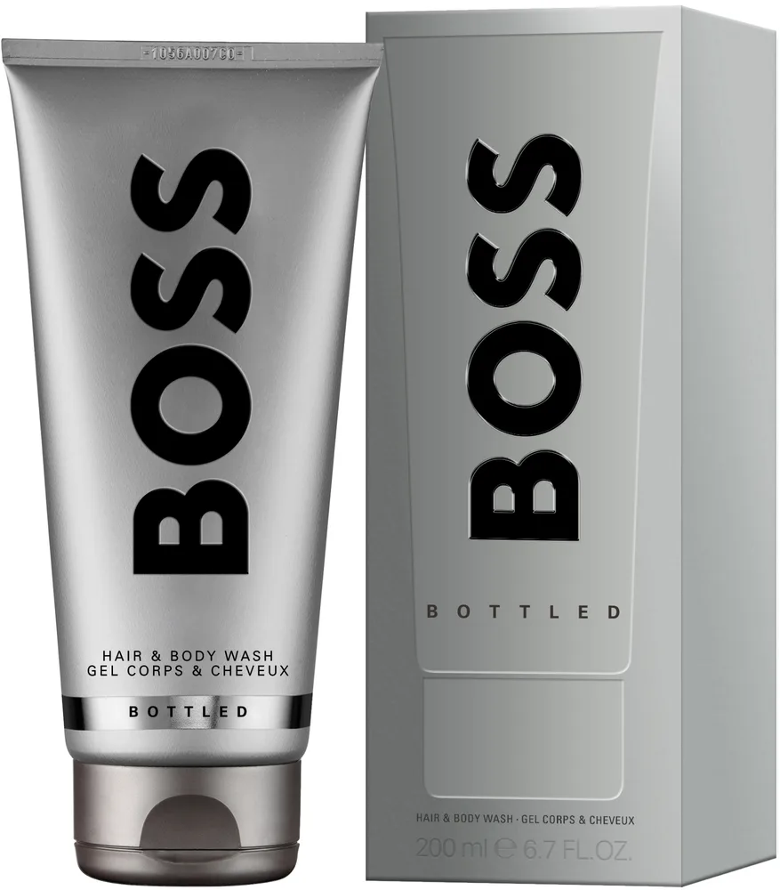 Гель для душа для мужчин Hugo Boss BOSS Bottled с нотами цитруса и корицы, 200 мл