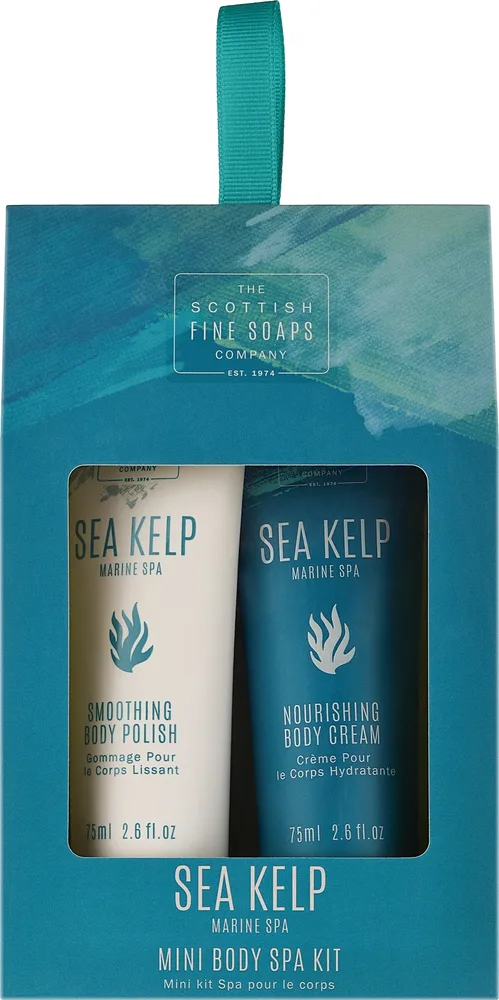 Набор для тела Scottish Fine Soaps Sea Kelp питательный крем и пилинг с водорослями и маслом ши 2x75 мл