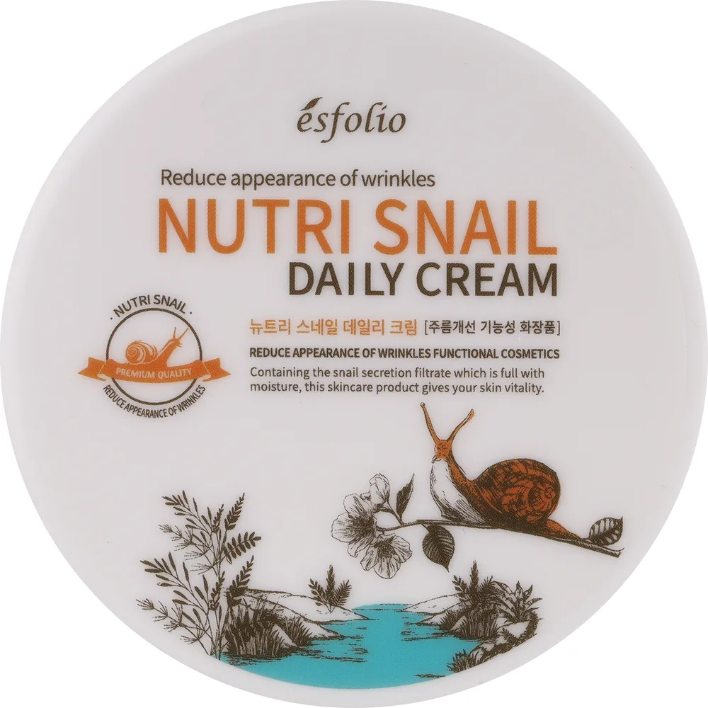 Крем для лица Esfolio Nutri Snail Daily увлажняющий с улиточным муцином 200 мл