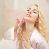 Набор силиконовых банок Crystallove Crystalcup For Face Eyes & Neck Rose Set для массажа лица и шеи — фото 3