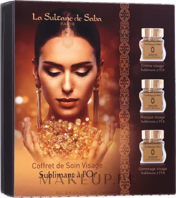 Набор La Sultane de Saba Gold & Champagne крем маска и скраб для лица для зрелой кожи 3 x 50 мл