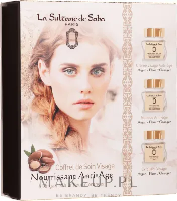 Набор La Sultane de Saba Bio Argan & Orange Blossom крем маска и эксфолиант для лица с аргановым маслом 3 x 50 мл