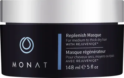 Маска для волос Monat Replenish питательная, для окрашенных и осветлённых волос, масла мидовфоам и камелии, 148 мл