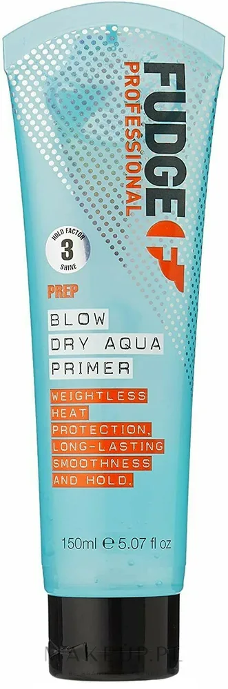 Разглаживающая термозащитная сыворотка для укладки феном Fudge Prep Blow Dry Aqua Primer, 150 мл