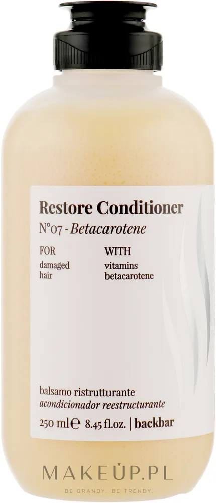 Восстанавливающий кондиционер для волос с бета-каротином Farmavita Back Bar No7 Restore Conditioner
