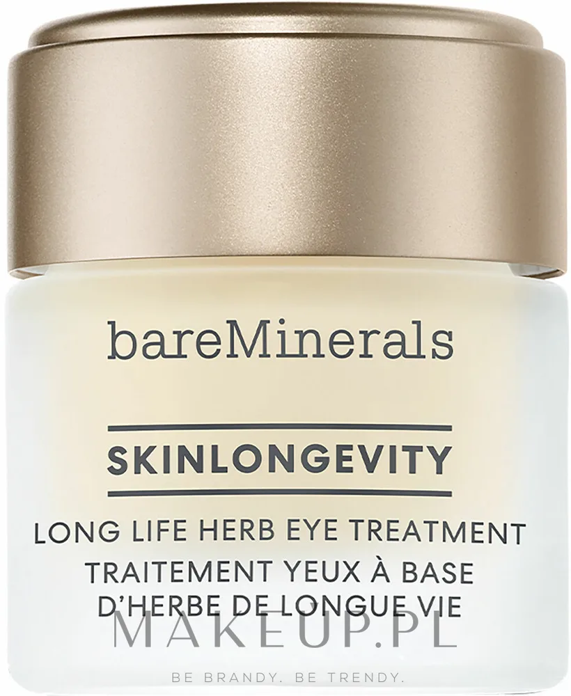 Крем для кожи вокруг глаз Bare Minerals Skinlongevity Long Life Herb Eye Treatment укрепляющий, с ниацинамидом и пантенолом, 15 г