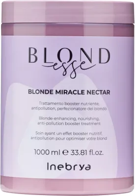 Маска для волос Inebrya Blondesse Blonde Miracle для светлых волос, кокосовое масло, алоэ, масло ши, 250 и 1000 мл