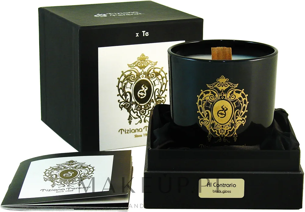 Ароматическая свеча Tiziana Terenzi Al Contrario Black Glass, 170 г