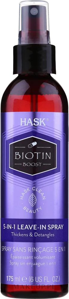 Несмываемый спрей для волос 5 в 1 Hask Biotin Boost с биотином и коллагеном, 175 мл