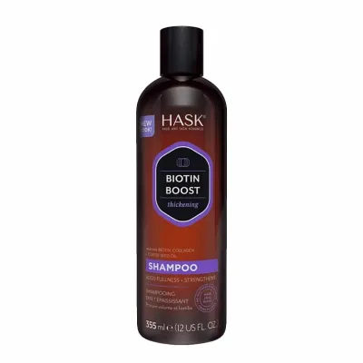 Шампунь Hask Biotin Boost загущающий с биотином и коллагеном для тонких волос 355 мл