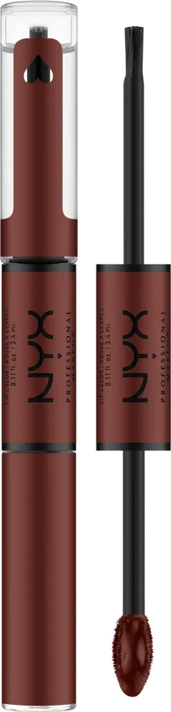 NYX Professional Makeup Błyszczyk do ust - Блеск для губ NYX Shine Loud Lip Color 2 в 1, оттенок 19 - Never Basic