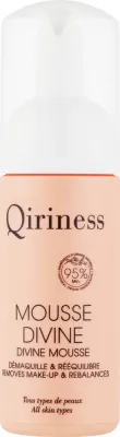 Qiriness Divine Mousse очищающая пенка-мусс для умывания лица с годжи и протеинами люпина, 125 мл