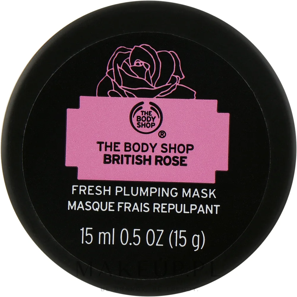 The Body Shop British Rose Fresh Plumping Mask — увлажняющая маска для лица с британской розой, 15 мл