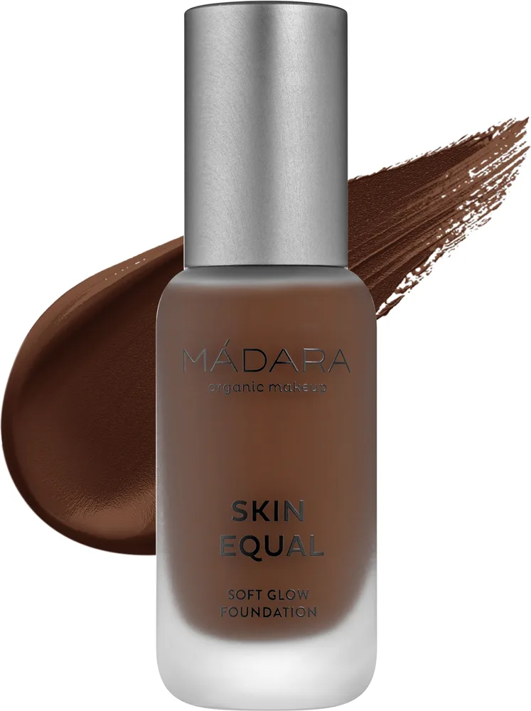Тональная основа Madara Cosmetics Skin Equal Foundation сияющая, 30 мл, оттенок 100 - Mocha