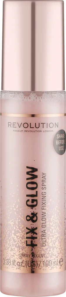 Спрей для фиксации макияжа Makeup Revolution Fix & Glow
