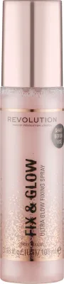 Спрей для фиксации макияжа Makeup Revolution Fix & Glow