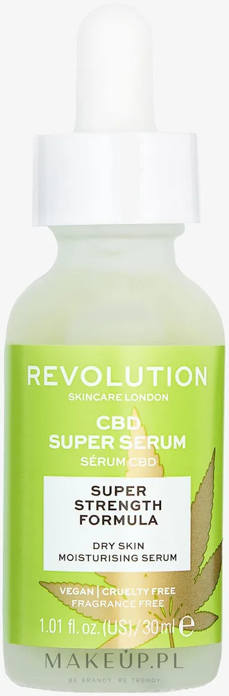 Сыворотка для лица Revolution Skincare CBD Super с каннабидиолом маслом конопли и гиалуроновой кислотой 30 мл
