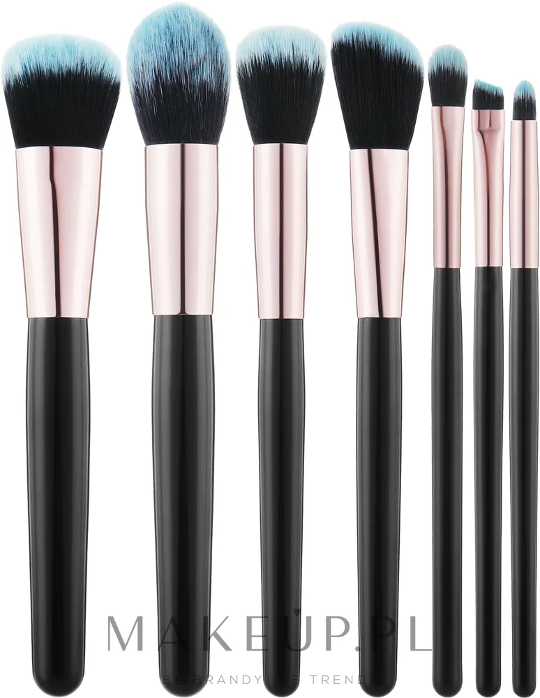 Набор кистей для макияжа Tools For Beauty MiMo Makeup Brush Black Set 7 шт
