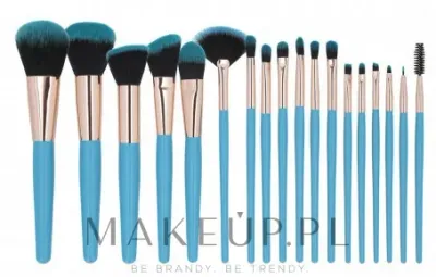Набор кистей для макияжа Tools For Beauty MiMo Makeup Brush Blue Set 18 шт