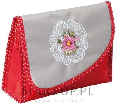 Косметичка Top Choice Mandala 98130 вышивка серо-красная
