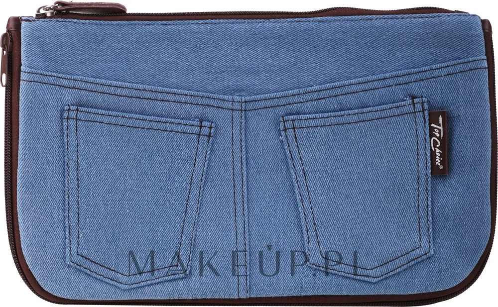 Косметичка Top Choice Real Jeans Denim 94545 синяя 29х16,5х9,5 см