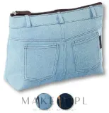Косметичка Top Choice Real Jeans Denim 94583 джинса голубая 32х21,5х8,5 см — фото 1