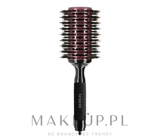 Lussoni Hair Brush Natural Style щетка для волос круглая 50 мм, брашинг для укладки феном, круглая расческа для объема и подкручивания концов