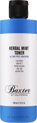 Тоник для лица Baxter of California Herbal Mint Toner с аминокислотами, 236 мл, Италия