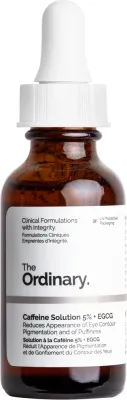 Сыворотка для глаз The Ordinary Caffeine Solution 5% + EGCG с кофеином и гиалуроновой кислотой осветляющая 30 мл