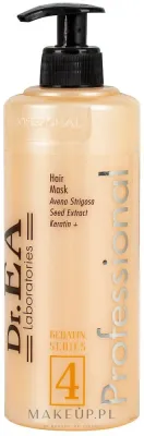 Маска для волос Dr.EA Keratin Series 4 кератиновая, для повреждённых и тусклых волос, восстановление и блеск, 500 мл