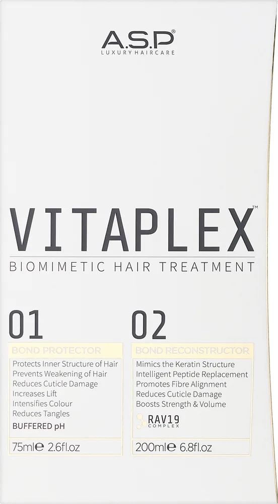 Набор для волос Affinage Vitaplex защита и реконструктор с кератином 75+200 мл