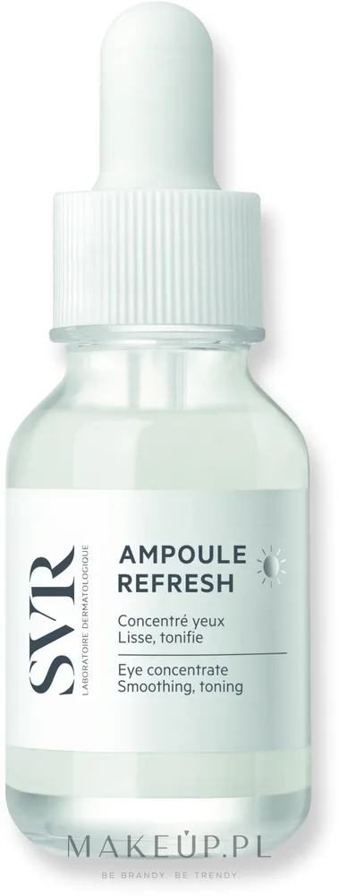 Концентрат для области вокруг глаз SVR Ampoule Refresh с кофеином глицерином и пантенолом 15 мл