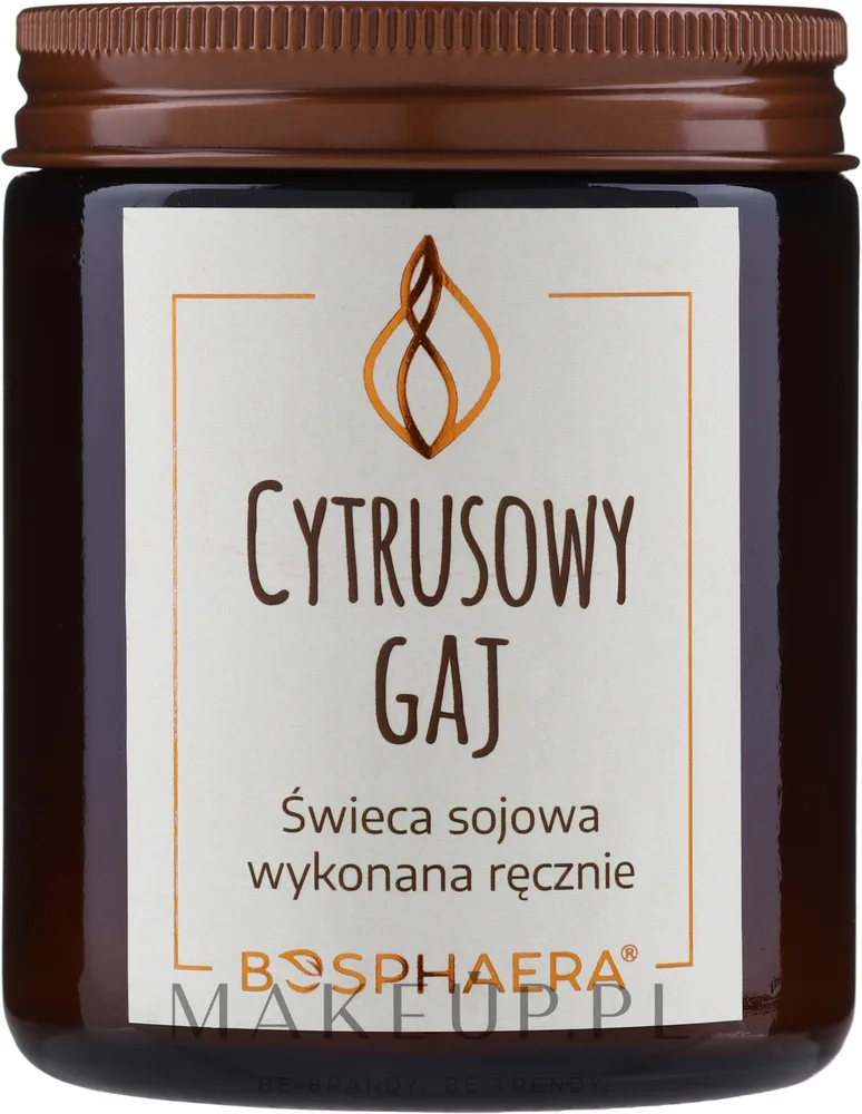 Bosphaera «Цитрусовая роща» — соевая свеча с деревянным фитилём