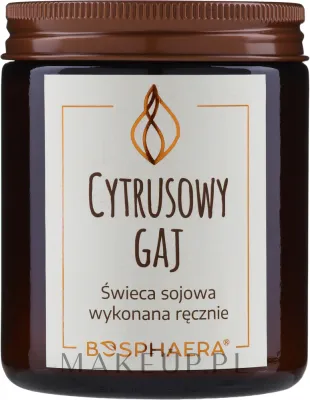 Bosphaera «Цитрусовая роща» — соевая свеча с деревянным фитилём