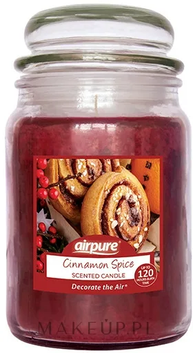 Airpure Cinnamon Spice — ароматическая свеча в банке