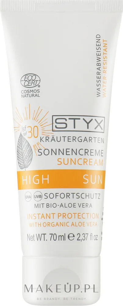 Крем солнцезащитный Styx Naturcosmetic Sun Cream SPF 30 для лица и тела 70 мл