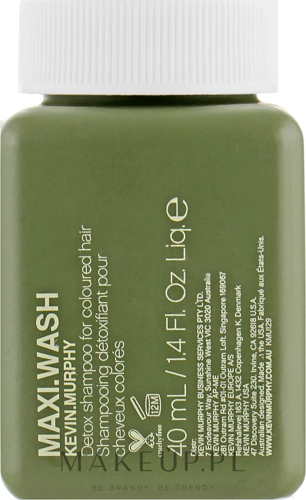 Детоксицирующий шампунь Kevin.Murphy Maxi.Wash для окрашенных волос мини 40 мл