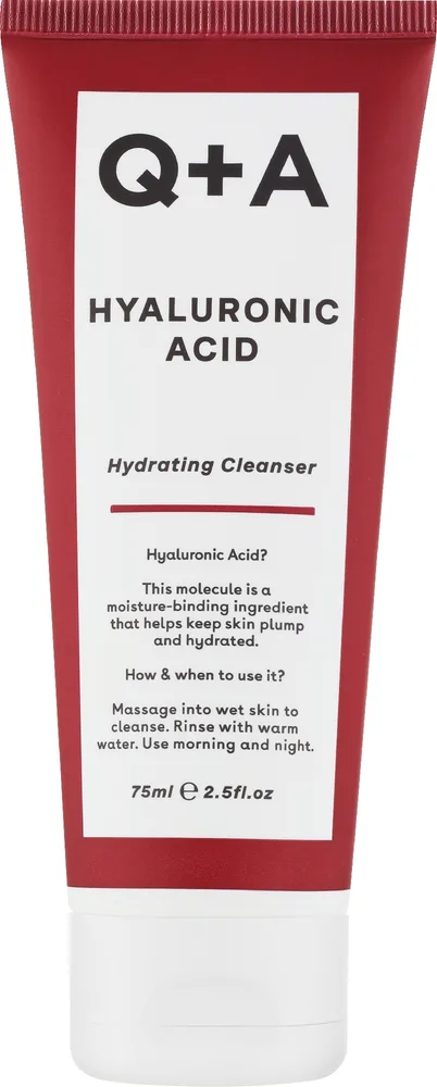 Увлажняющий очищающий гель для лица Q+A Hyaluronic Acid Hydrating Cleanser, 125 мл