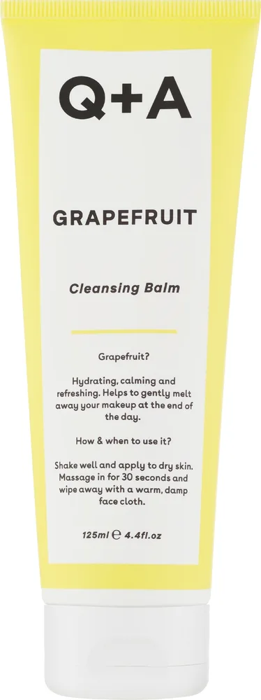 Q+A Grapefruit Cleanser очищающий бальзам с маслом грейпфрута миндалём скваланом и какао 125 мл