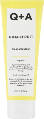 Q+A Grapefruit Cleanser очищающий бальзам с маслом грейпфрута миндалём скваланом и какао 125 мл