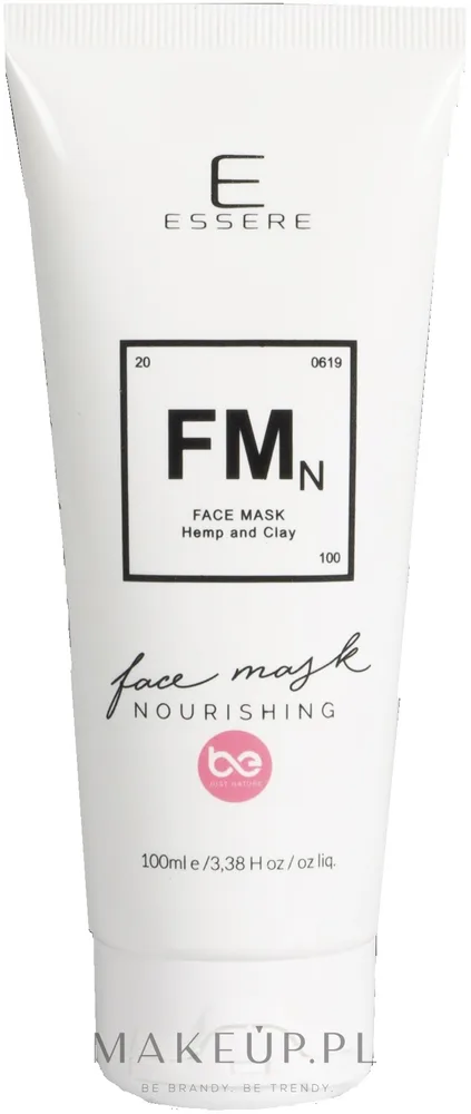 Essere FMn Hemp & Clay Face Mask — питательная тканевая маска с коноплёй и глиной, 100 мл