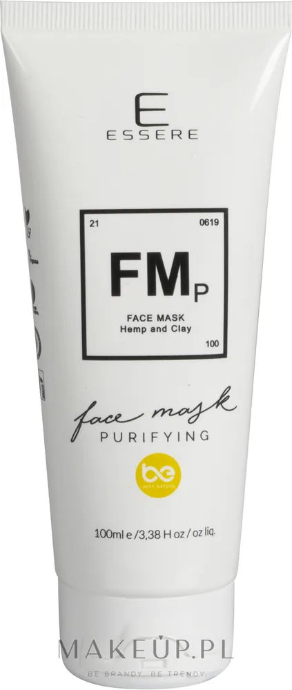 Essere FMp Hemp & Clay Purifying Face Mask — очищающая маска для лица с коноплёй и глиной, 100 мл