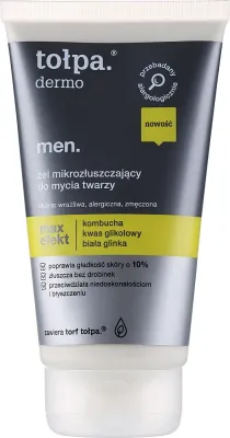 Микроотшелушивающий гель для умывания для мужчин Tołpa Dermo Men Max Effect Gel, 150 мл, Польша