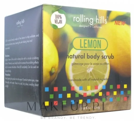 Скраб для тела Rolling Hills Лимон натуральный, 250 г