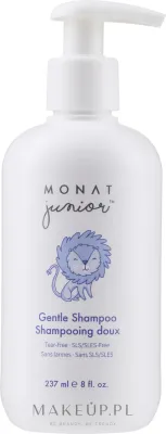 Детский шампунь Monat Junior Gentle деликатный с кокосом от 3 лет 237 мл