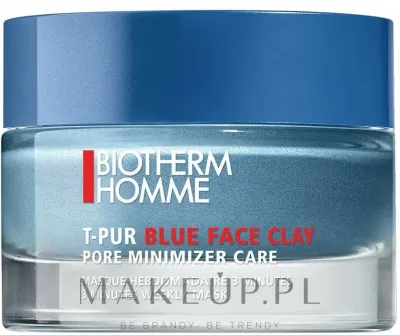 Biotherm Homme T-Pur Blue Face Clay Mask — маска для лица с голубой глиной для мужчин, 50 мл