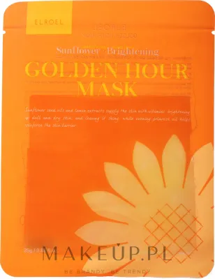 Elroel Golden Hour Mask Sunflower Brightening — осветляющая тканевая маска для лица с экстрактом лимона, 25 г