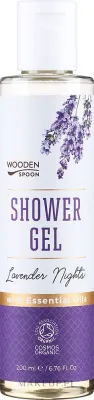 Гель для душа Wooden Spoon Lavender Night с лавандой и оливковым маслом, 200 мл