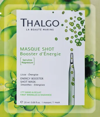 Thalgo Energy Booster Shot Mask — тонизирующая маска для лица со спирулиной, 20 мл