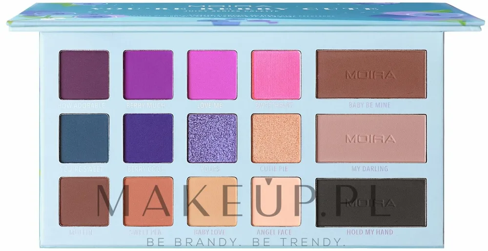 Палетка теней для век Moira You're Berry Cute Pressed Pigments Palette